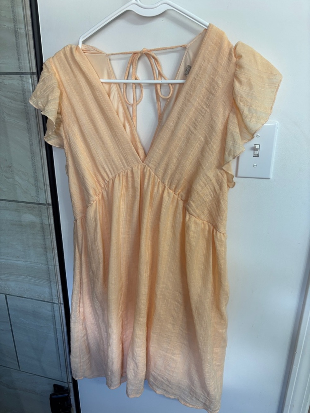 Altar'd State Peach Mini Dress
